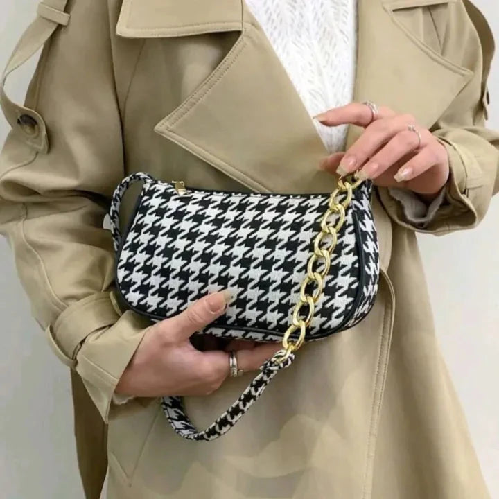Chic Houndstooth Bag Bags Lush