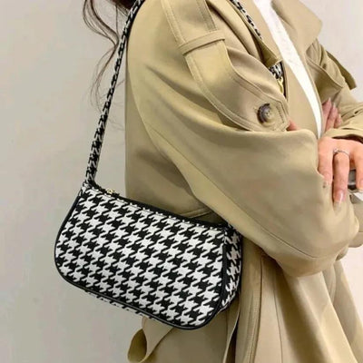 Chic Houndstooth Bag Bags Lush