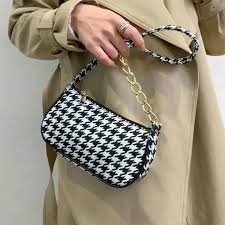 Chic Houndstooth Bag Bags Lush
